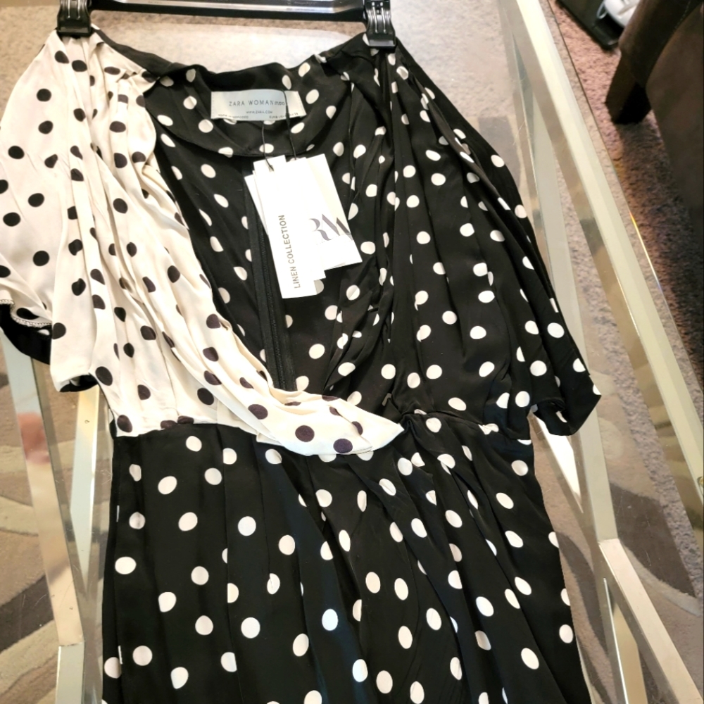 ZARA TOP POLKA DOT SIZE SMALL